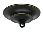 Any One Light Pendant in Dark Granite with 12" Italian Bubble Shade