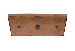 portland Five Light Bar in Painted Wood-look Metal & Dark Granite with 7" Dark Granite Cone Metal Shade Shade