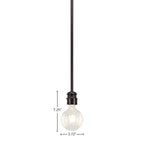 Edge LED Mini Pendant in Espresso
