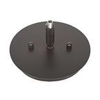 Edge One Light Mini Pendant in Espresso with 7" Diamond Ice Art Glass Shade