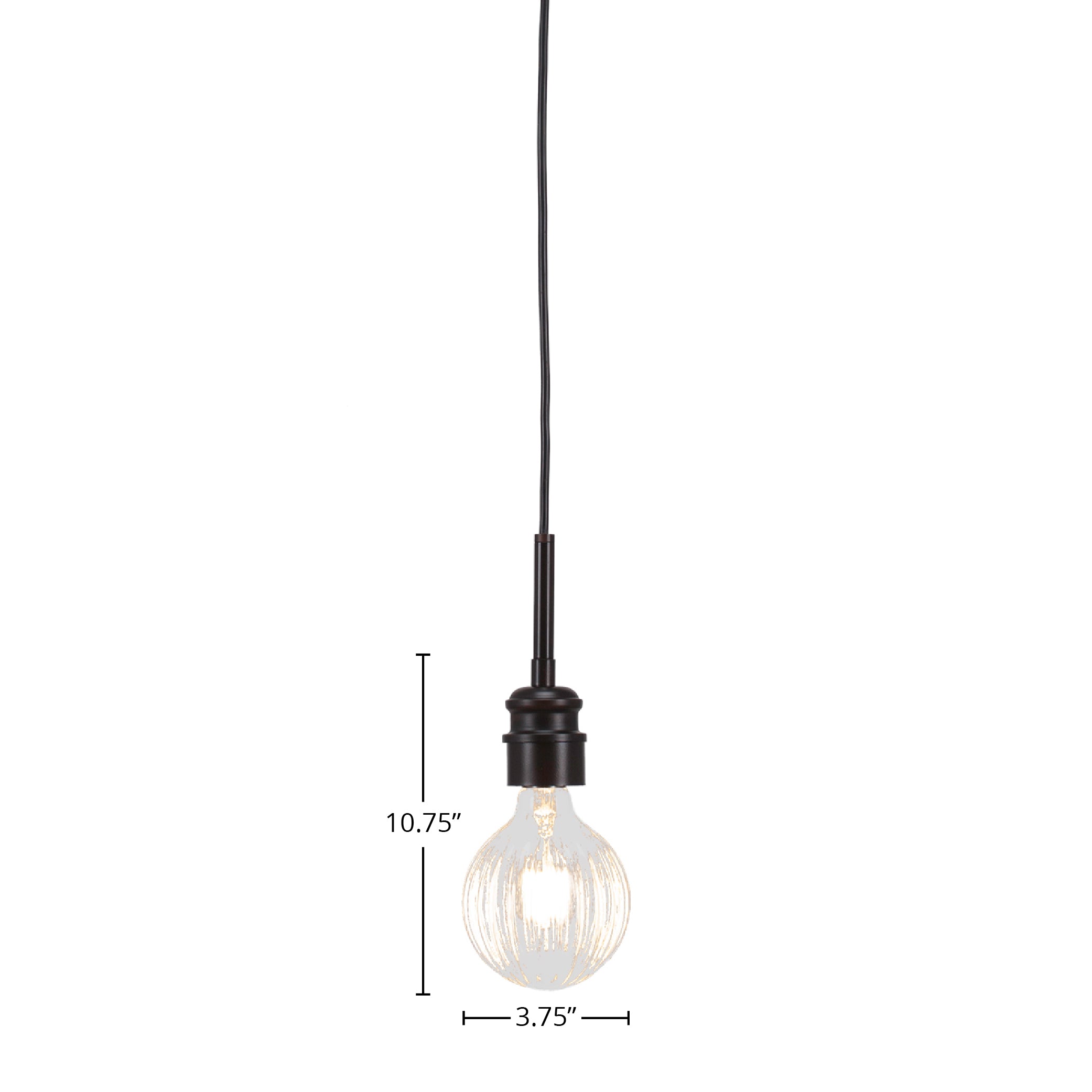 Edge LED Mini Pendant in Espresso