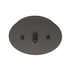 Edge One Light Mini Pendant in Espresso with 4" Square White Muslin Shade