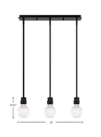 Edge LED Mini Pendant in Espresso