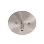 Edge Four Light Chandelier in Brushed Nickel with 4" Gray Matrix Shade
