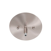 Edge Four Light Chandelier in Brushed Nickel with 4" White Matrix Shade