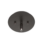 Edge Four Light Chandelier in Espresso with 4" White Matrix Shade