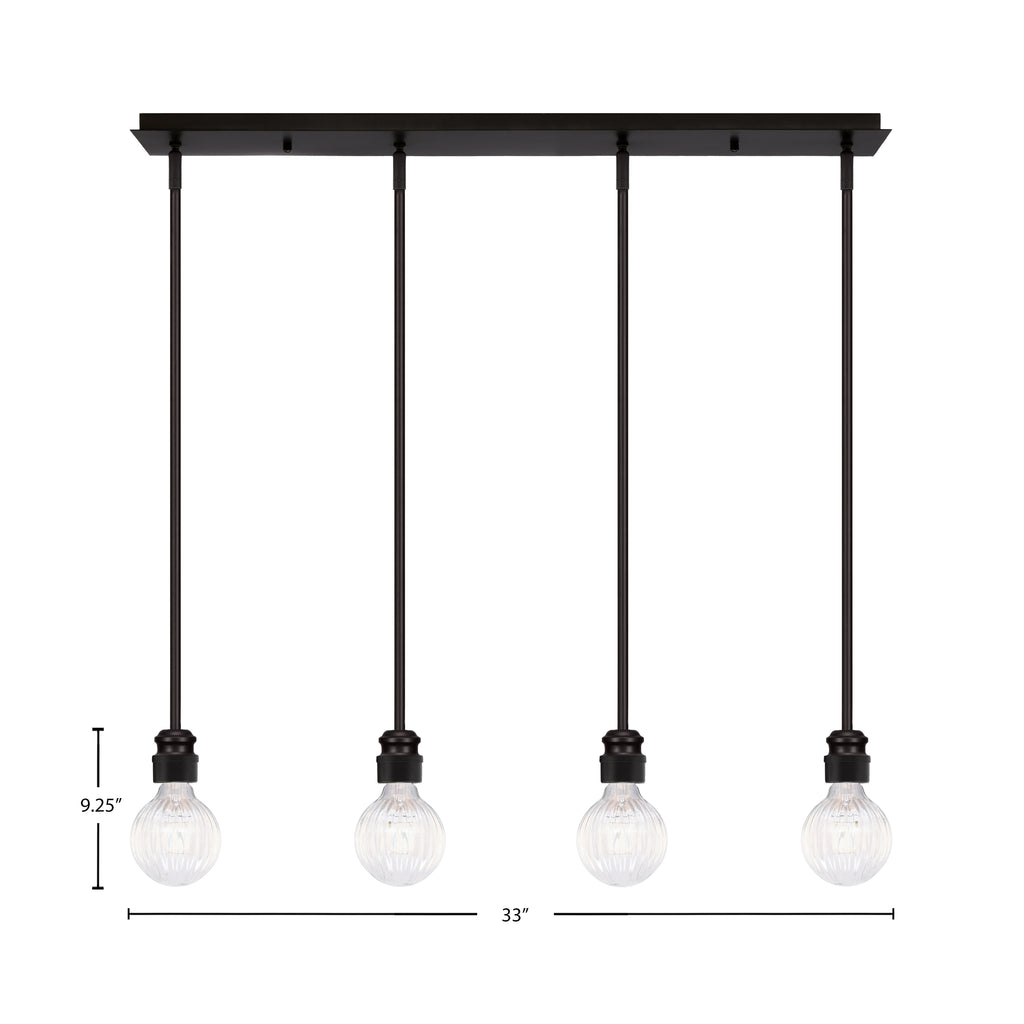 Edge LED Mini Pendant in Espresso