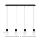 Edge LED Mini Pendant in Espresso