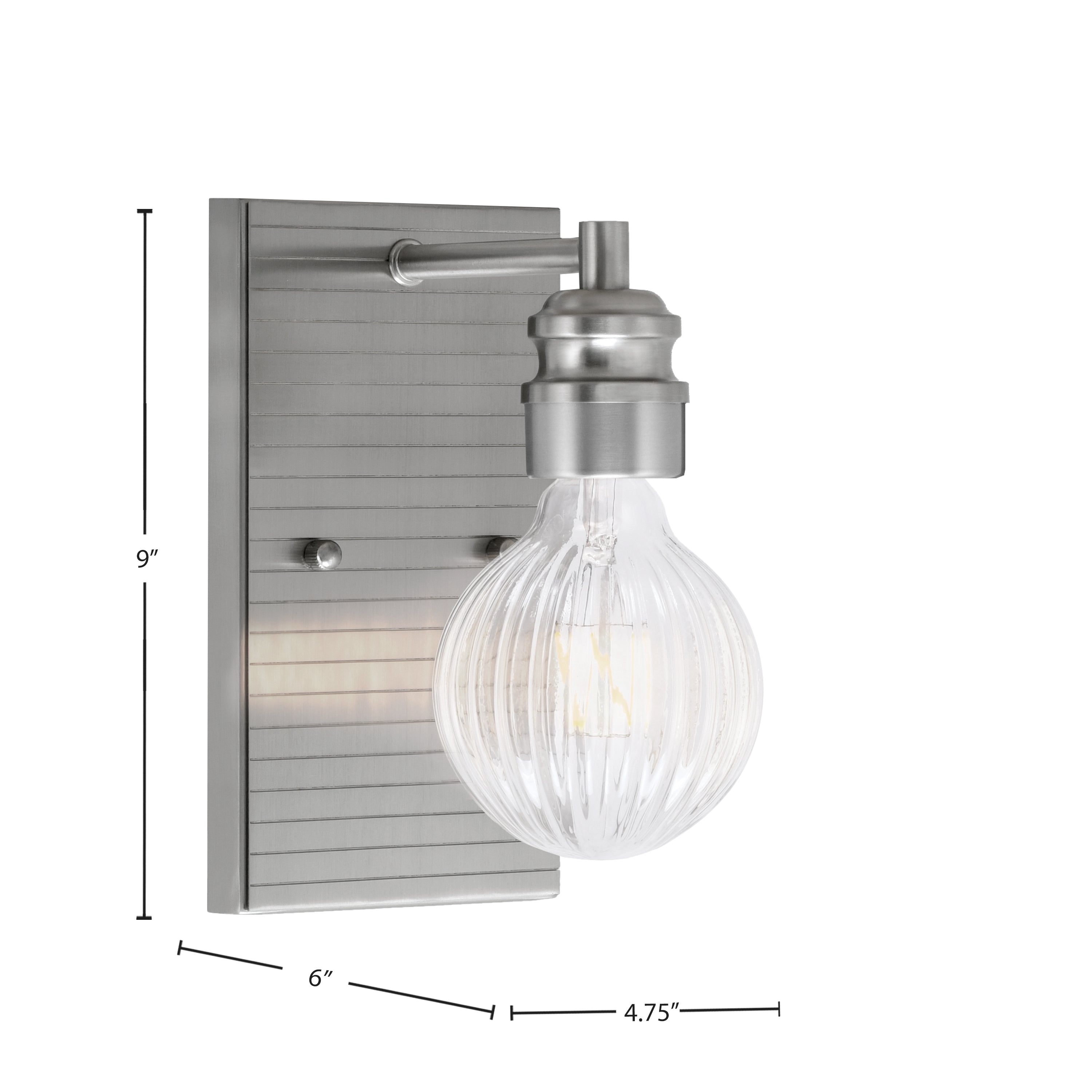 Edge LED Wall Sconce in Brushed Nickel