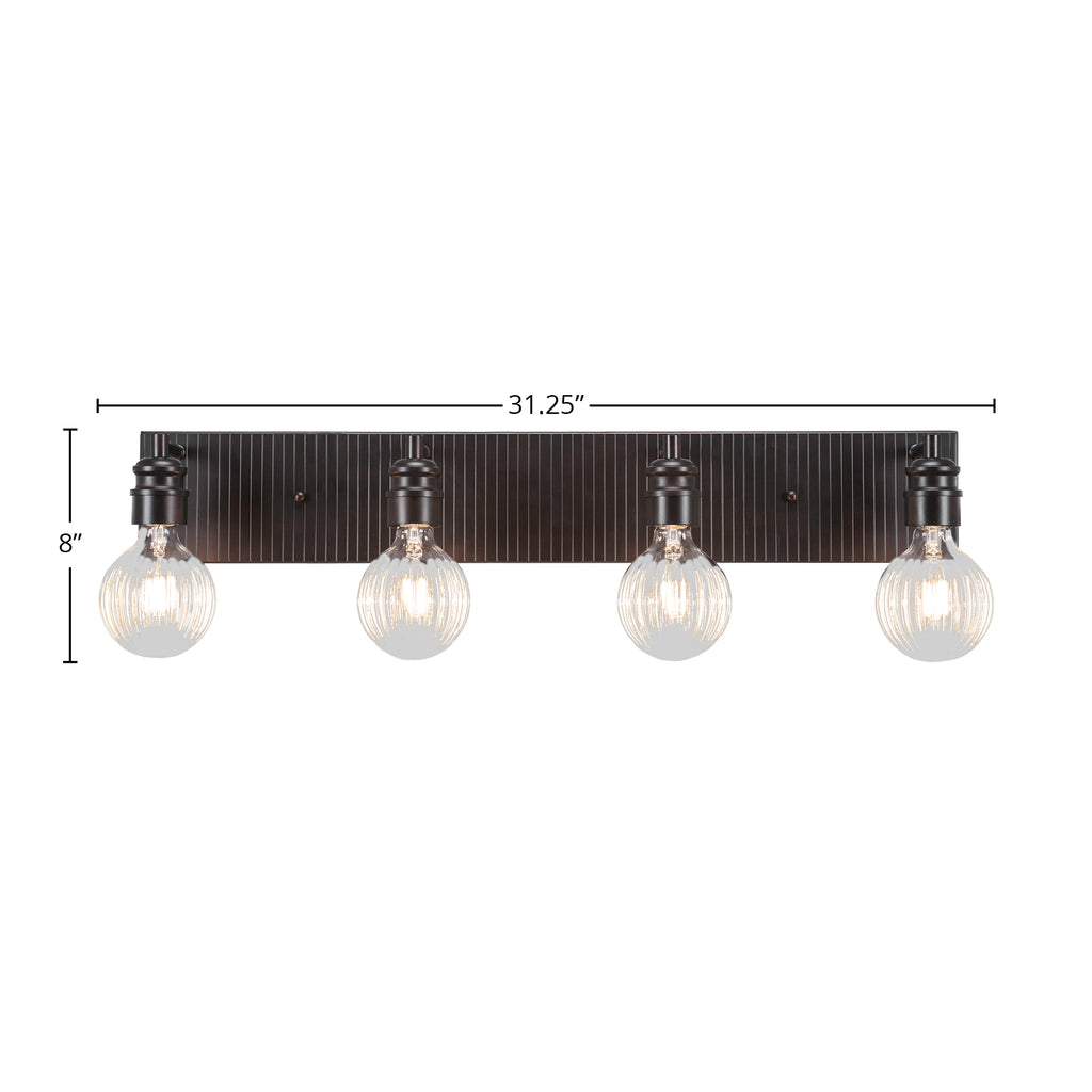 Edge LED Bath Bar in Espresso