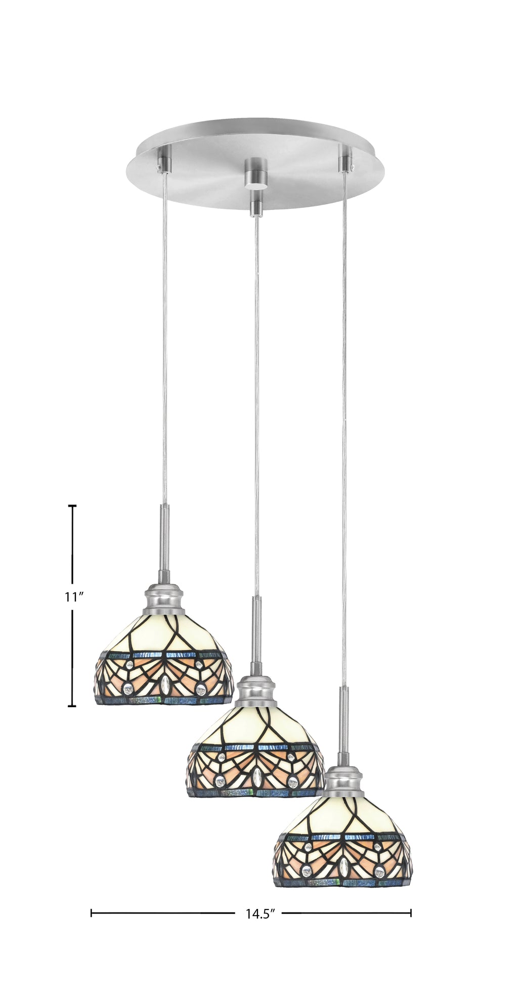 Toltec Lighting | 1173-BN-9485