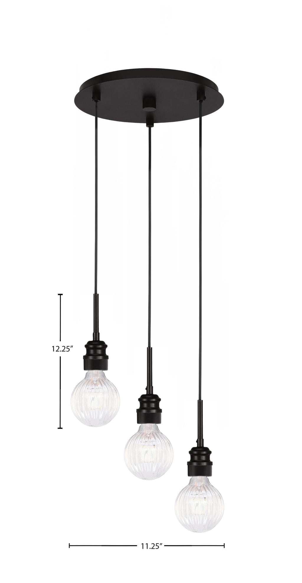 Edge LED Mini Pendant in Espresso