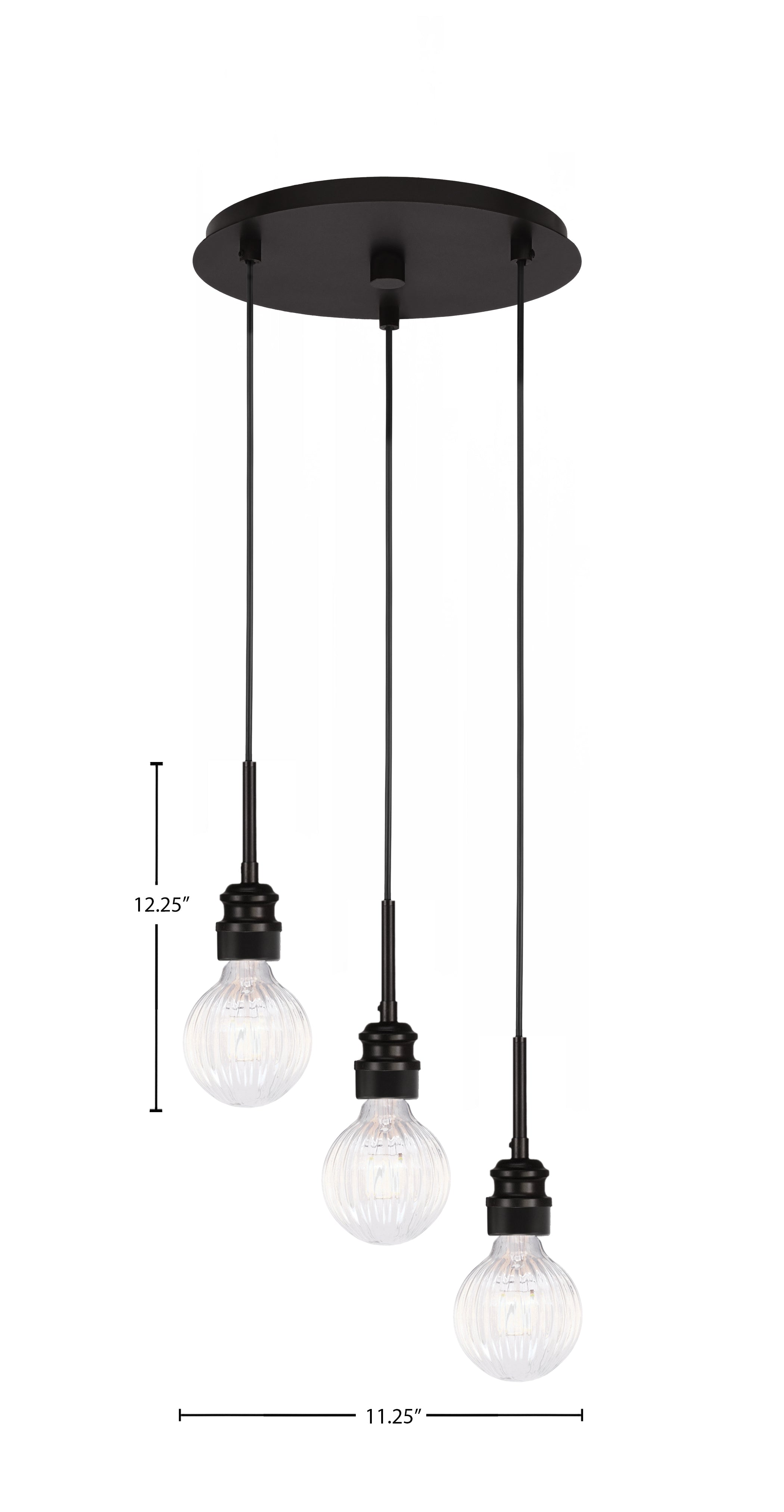 Edge LED Mini Pendant in Espresso