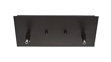 Edge Five Light Bar in Espresso with 4" Clear Bubble Shade