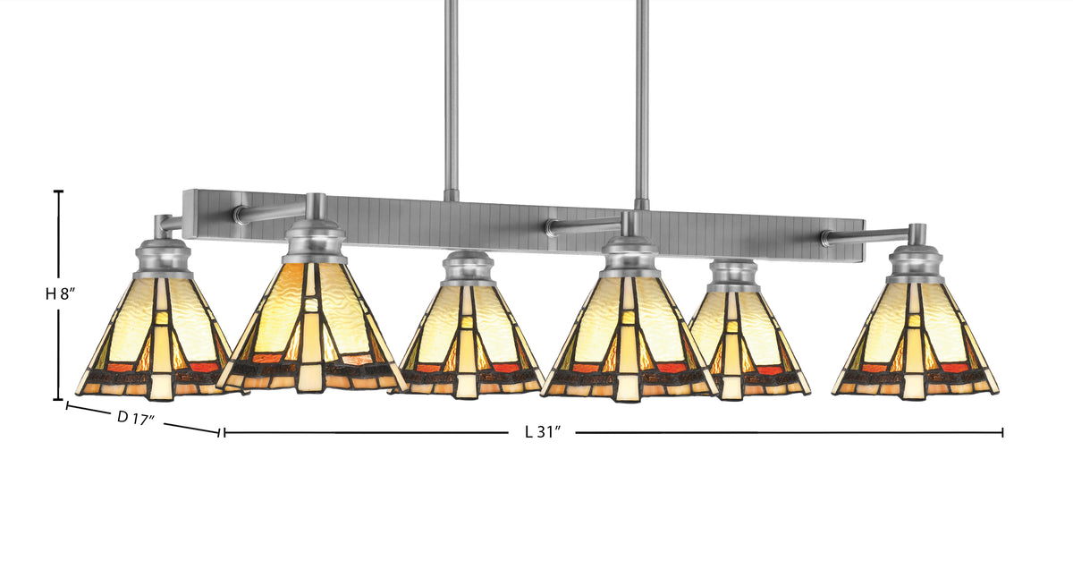 Toltec Lighting | 1186-BN-9345