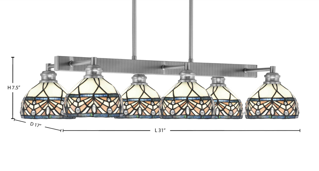 Toltec Lighting | 1186-BN-9485