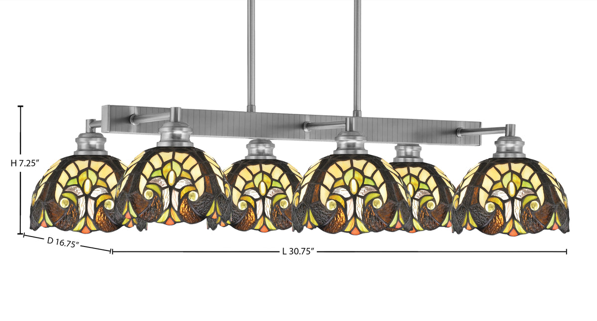 Toltec Lighting | 1186-BN-9945