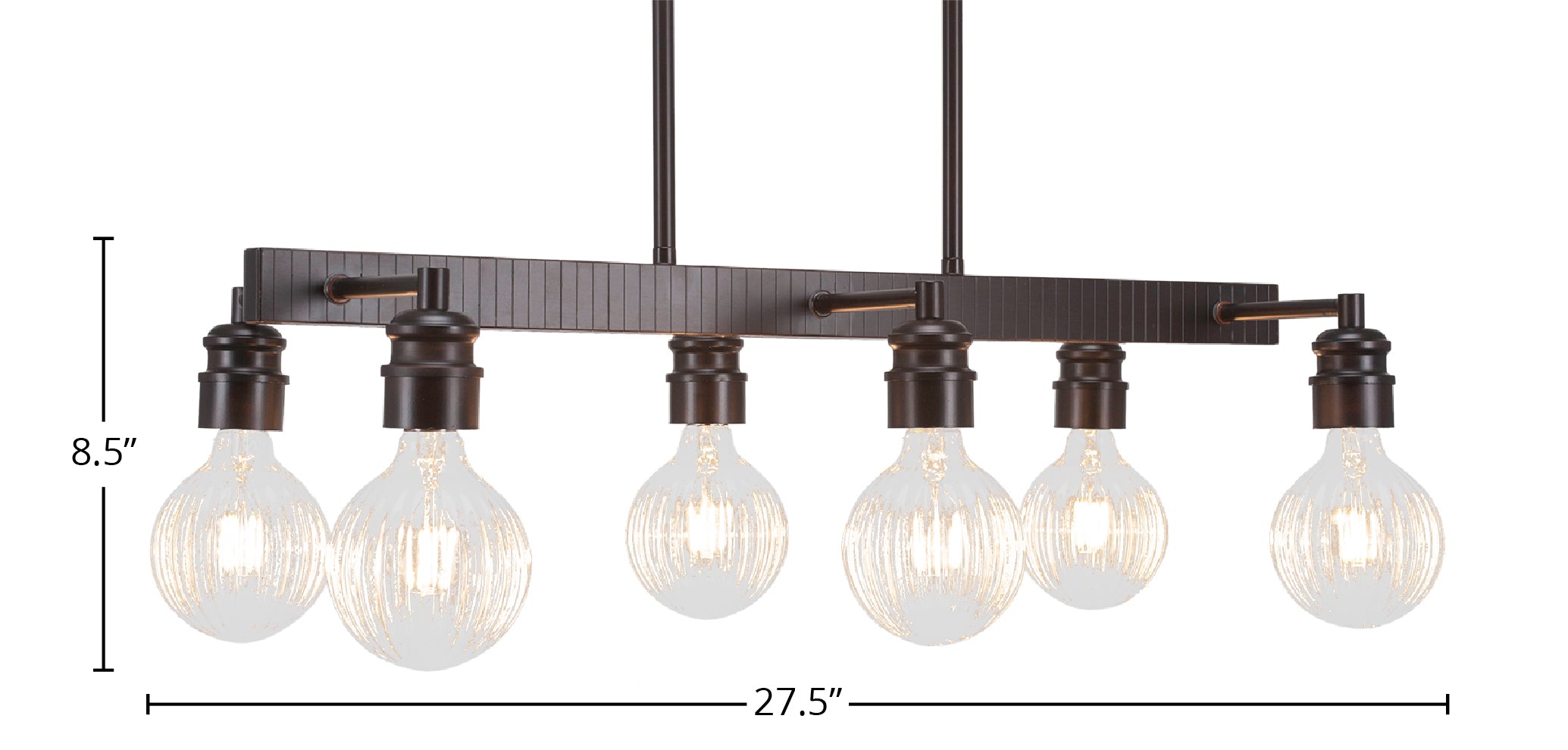Edge LED Island Bar in Espresso