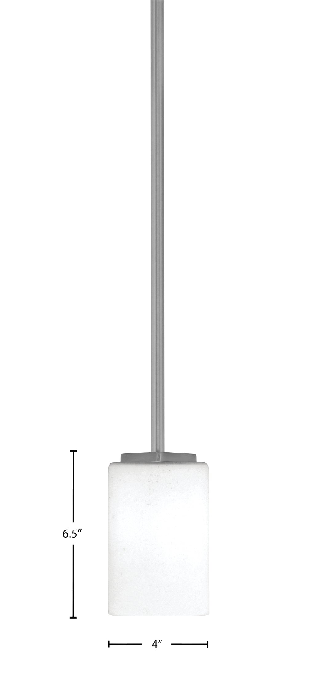 Franklin One Light Mini Pendant in Graphite with White Muslin Shade