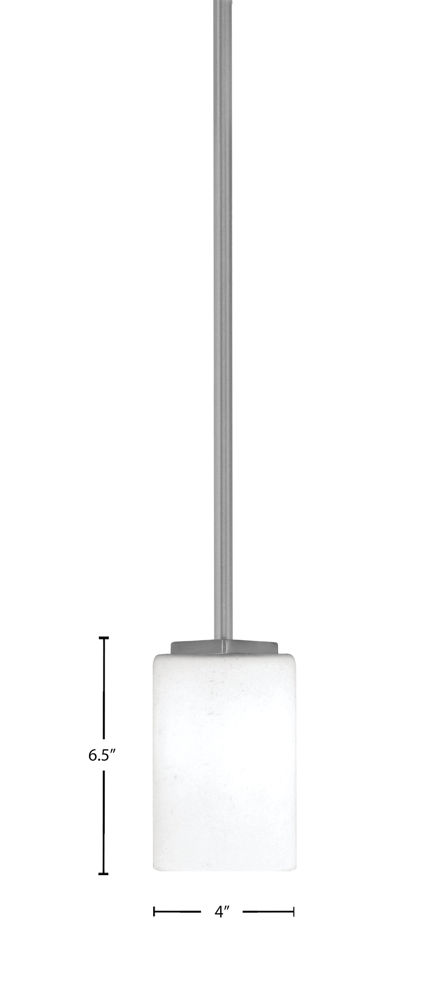 Franklin One Light Mini Pendant in Graphite with White Muslin Shade