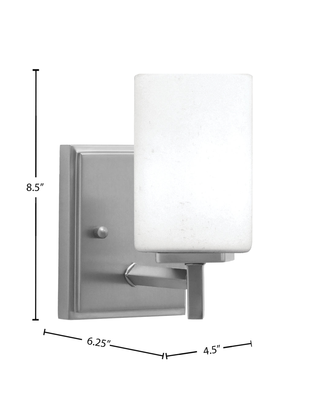 Franklin One Light Wall Sconce in Graphite with White Muslin Shade