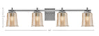 Toltec Lighting | 1214-GP-5033