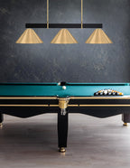 Wellington Three Light Bar in Matte Black & New Age Brass with New Age Brass Metal Shade Shade