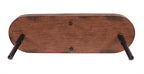 Blacksmith Three Light Island Pendant in Painted Wood-look Metal & Dark Granite with 16" Clear Bubble Shade