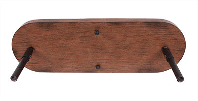 Blacksmith Three Light Bar in Painted Wood-look Metal & Dark Granite with 16" Honey & Brown Mission Art Glass Shade