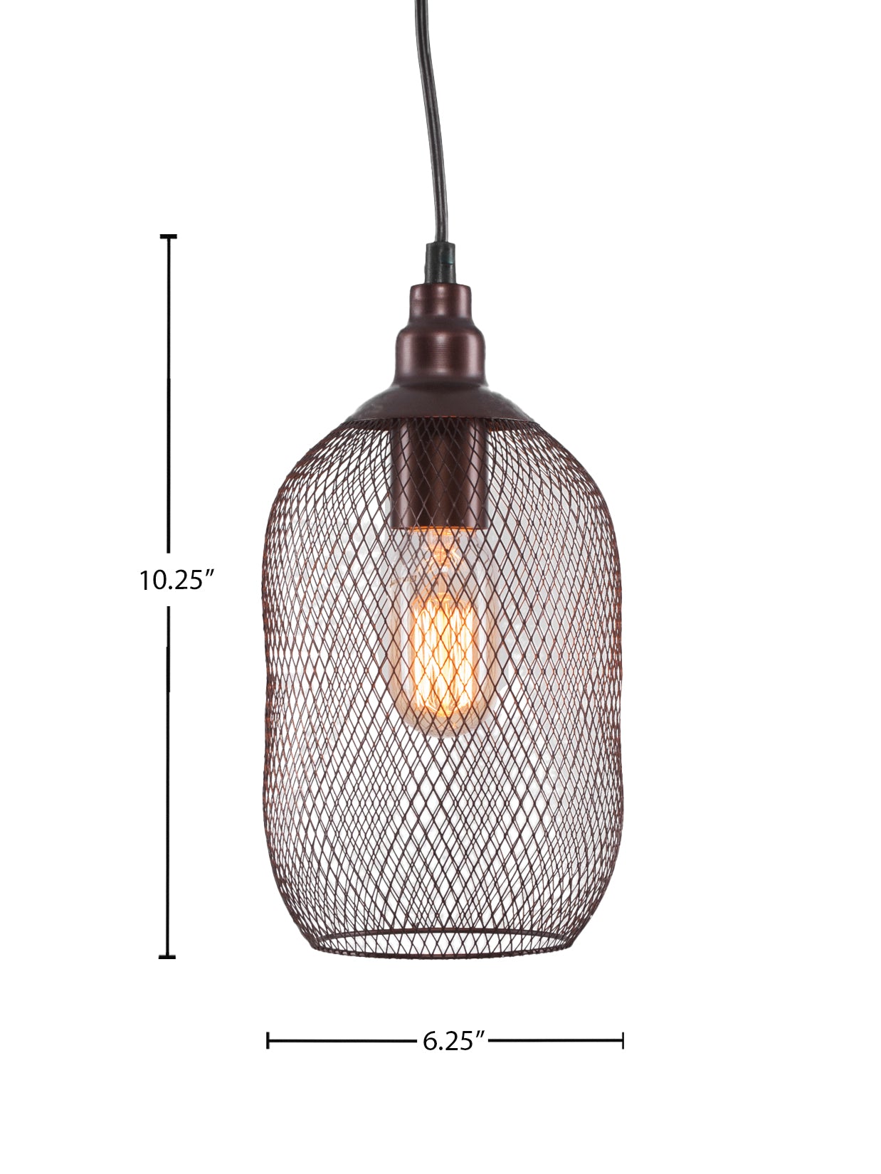 Plexus One Light Pendant in Bronze with With Amber Antique Shade