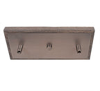 Tacoma Three Light Bar in Graphite & Painted Distressed Wood-look Metal with 16" Onyx Swirl Shade
