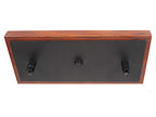 Tacoma Three Light Bar in Matte Black & Painted Wood-look Metal with 16" Onyx Swirl Shade
