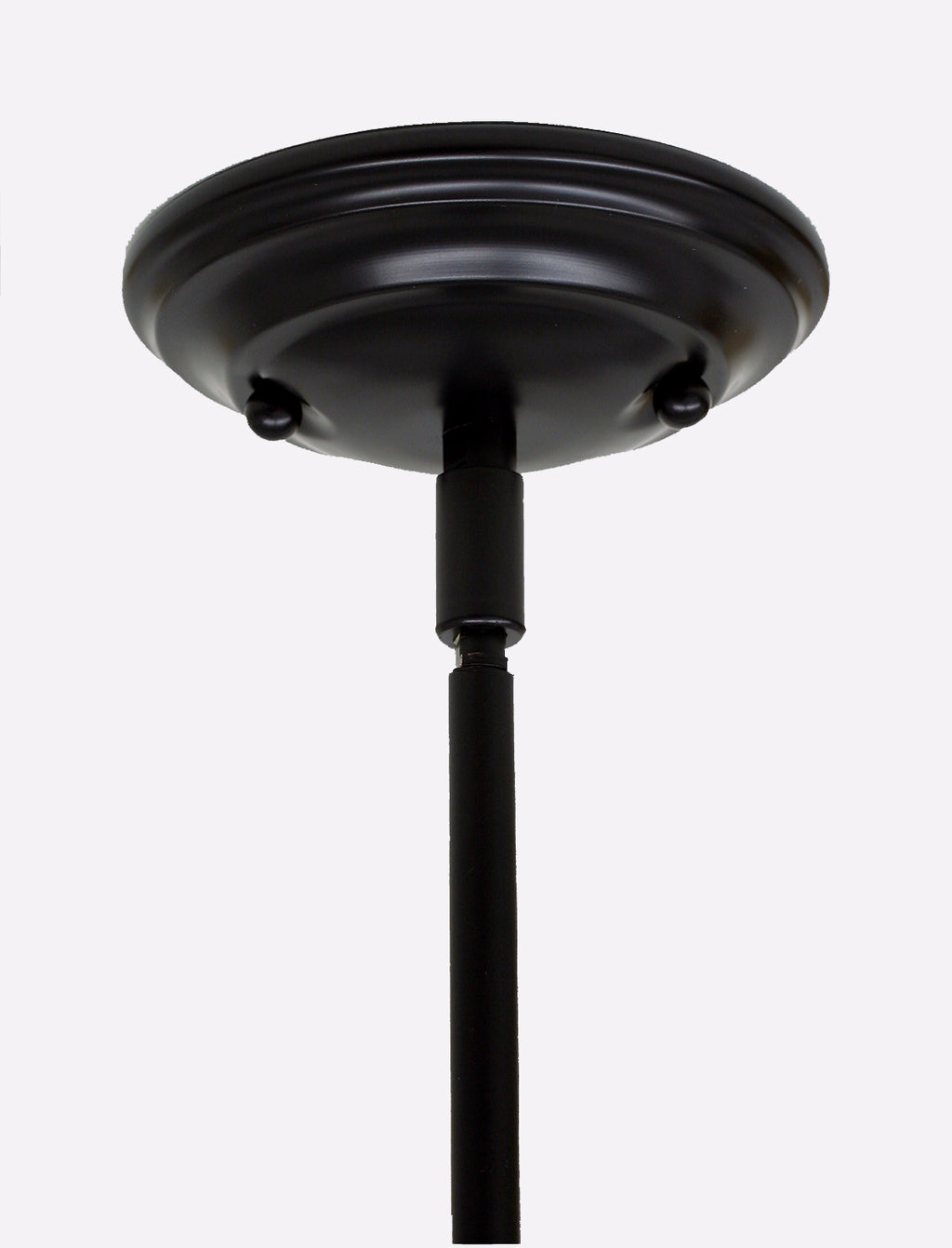 Any One Light Mini Pendant in Matte Black with 7'' Brushed Nickel Cone Metal Shade Shade