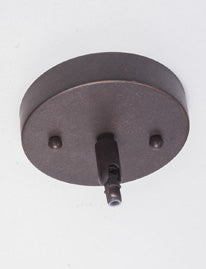 Revo One Light Mini Pendant in Dark Granite with 5.5" Fluted Italian Ice Shade
