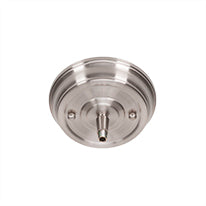 Salinda One Light Mini Pendant in Matte Black & Brushed Nickel with 2.5" Clear Bubble Shade
