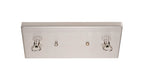 Salinda Four Light Bar in Matte Black & Brushed Nickel with 2.5" Clear Bubble Shade