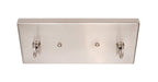 Salinda Six Light Bar in Matte Black & Brushed Nickel with 2.5" Clear Bubble Shade