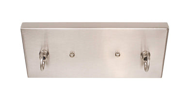 Salinda Six Light Bar in Matte Black & Brushed Nickel with 2.5" Clear Bubble Shade
