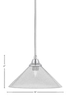 Any One Light Pendant in Chrome with Smoke Bubble Shade
