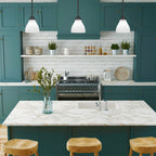 Odyssey One Light Mini Pendant in Matte Black with 6.25" White Marble Shade
