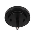 Odyssey One Light Mini Pendant in Matte Black with 12" Black Matrix Shade