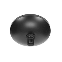 Odyssey Four Light Chandelier in Matte Black with 7" Earth Star Art Glass Shade