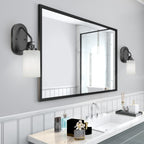 Odyssey One Light Wall Sconce in Matte Black with 4" White Muslin Shade