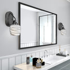 Odyssey One Light Wall Sconce in Matte Black with 6" Onyx Swirl Shade