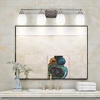 Odyssey Four Light Bath Bar in Brushed Nickel with 5" White Matrix Shade