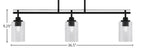 Odyssey Three Light Island Pendant in Matte Black with 4" Smoke Bubble Shade