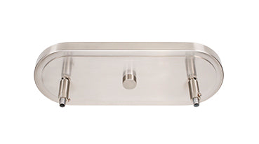 Odyssey Three Light Island Pendant in Brushed Nickel with 7" Clear Bubble Shade