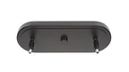 Odyssey Three Light Island Pendant in Matte Black with 16" Smoke Bubble Shade