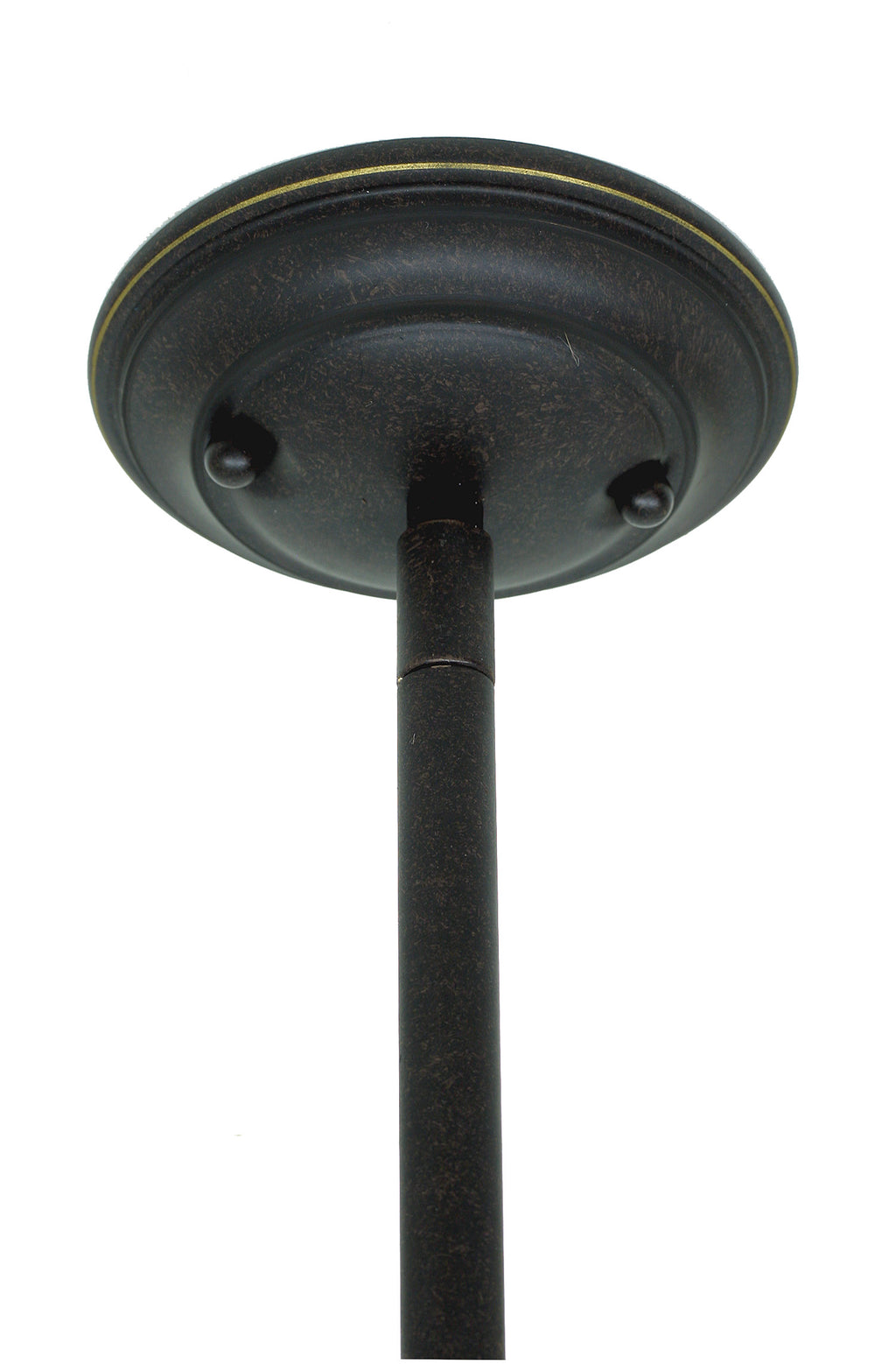 Any One Light Pendant in Dark Granite with 15" Honey & Brown Mission Art Glass Shade