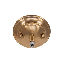 Any One Light Pendant in New Age Brass with 16" White Muslin Shade